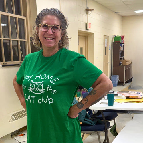 Stay Home with the Cat Tee