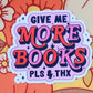More books sticker