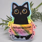 Antidepressant cat sticker