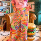 Happy Collage Wide-Leg Pants