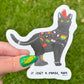 Punk Cat It's Not A Phase Sticker