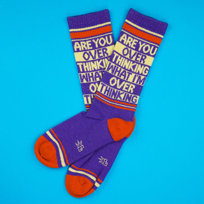 Are You Over Thinking What I'm Over Thinking? Crew Socks