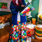 Pixel Party Checkered Wide-Leg Pants