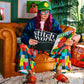 Pixel Party Checkered Wide-Leg Pants