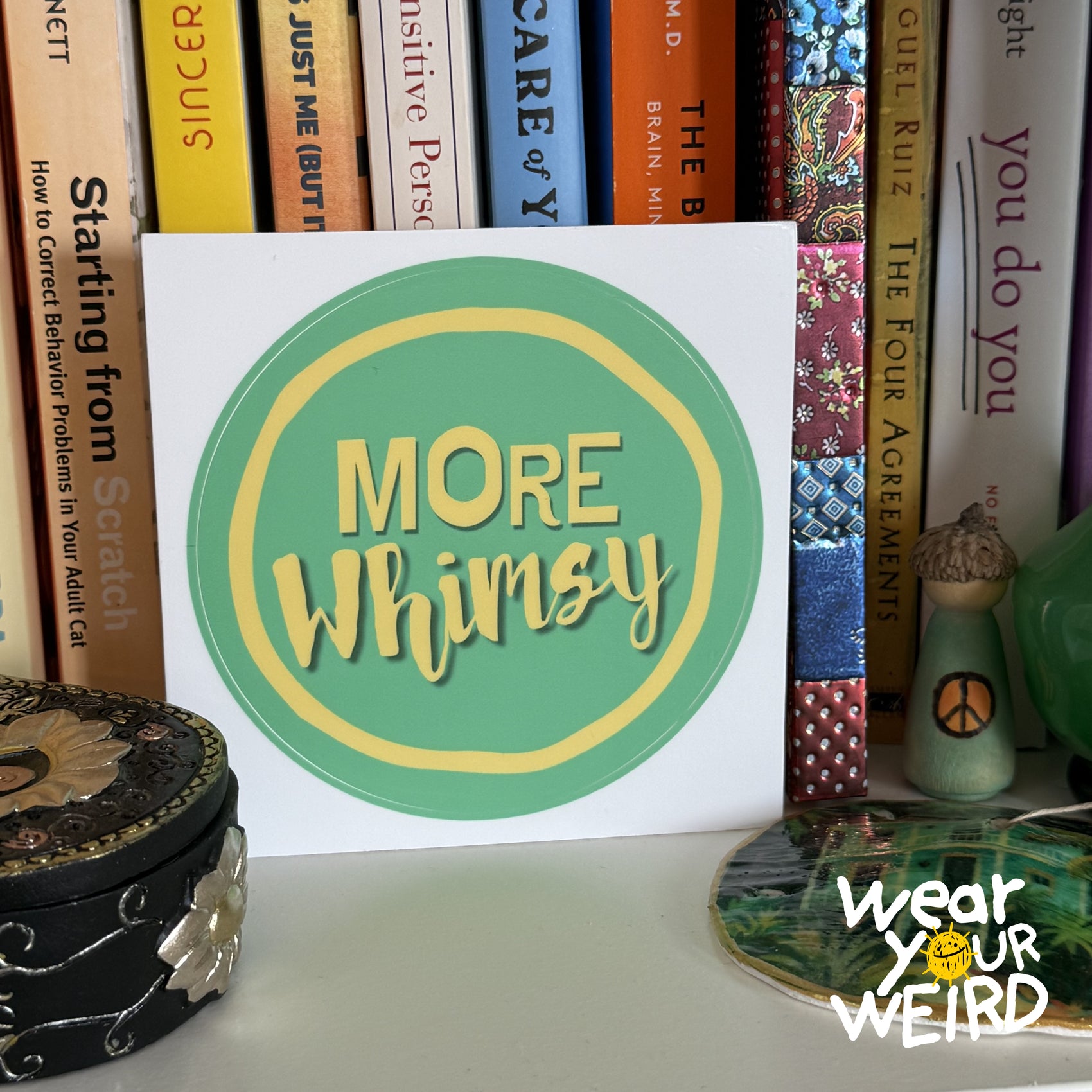 More Whimsy 4" Kiss Cut Sticker