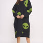 Alien Oversized Knit Sweater Dress (Plus Size)