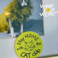 Stay Home With the Cat Club Sticker (2" x 2")