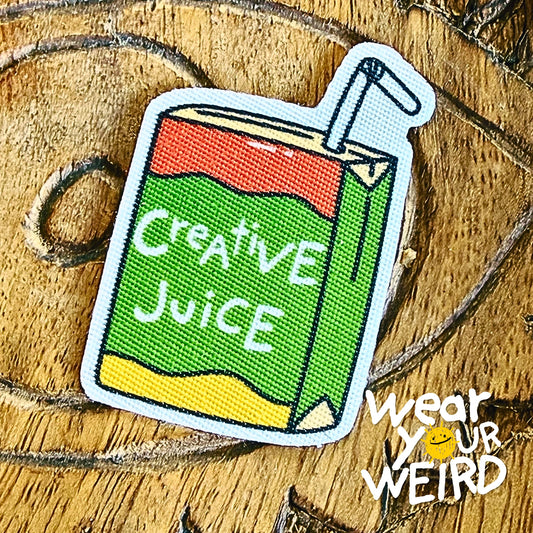 Creative Juice Fabric Sticker (1.36" x 2")