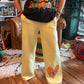 Heart Eye Wide Leg Fleece Sweatpants