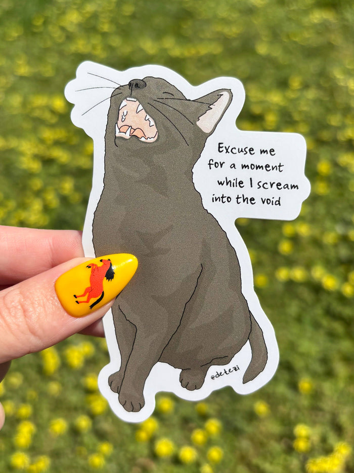 Scream Into the Void Sticker