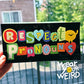 Respect Pronouns Bumper Sticker (7.5" x 3.75")