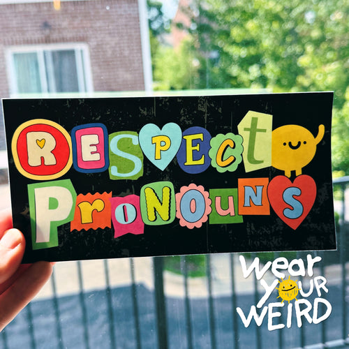 Respect Pronouns Bumper Sticker