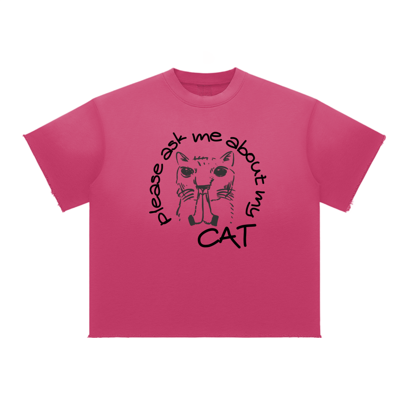 Please Ask me about my CAT Sun Fade Raw Edge T-Shirt