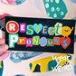 Respect Pronouns Bumper Sticker (7.5" x 3.75")