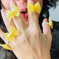 Glitter Bowtie Pasta Noodle Ring
