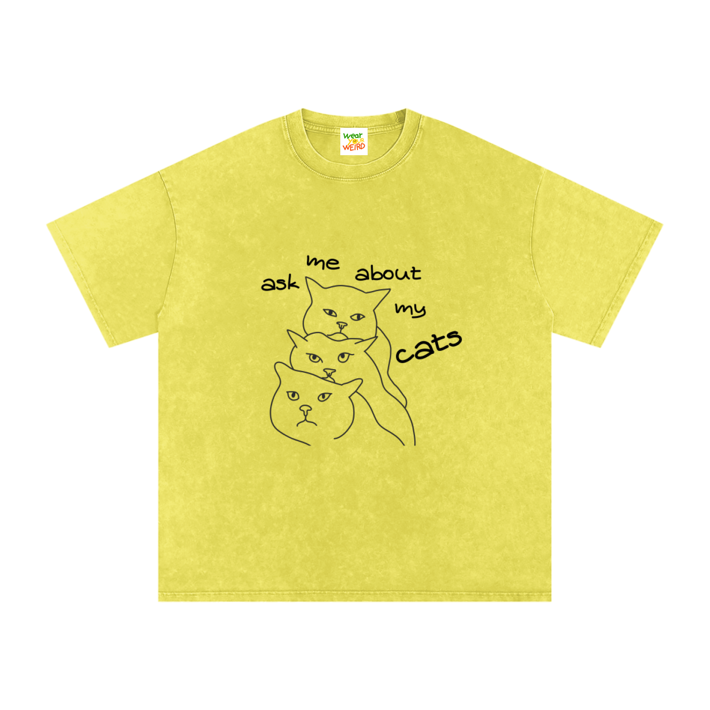 Ask me about my CATS Snow Washed Oversized T-Shirt
