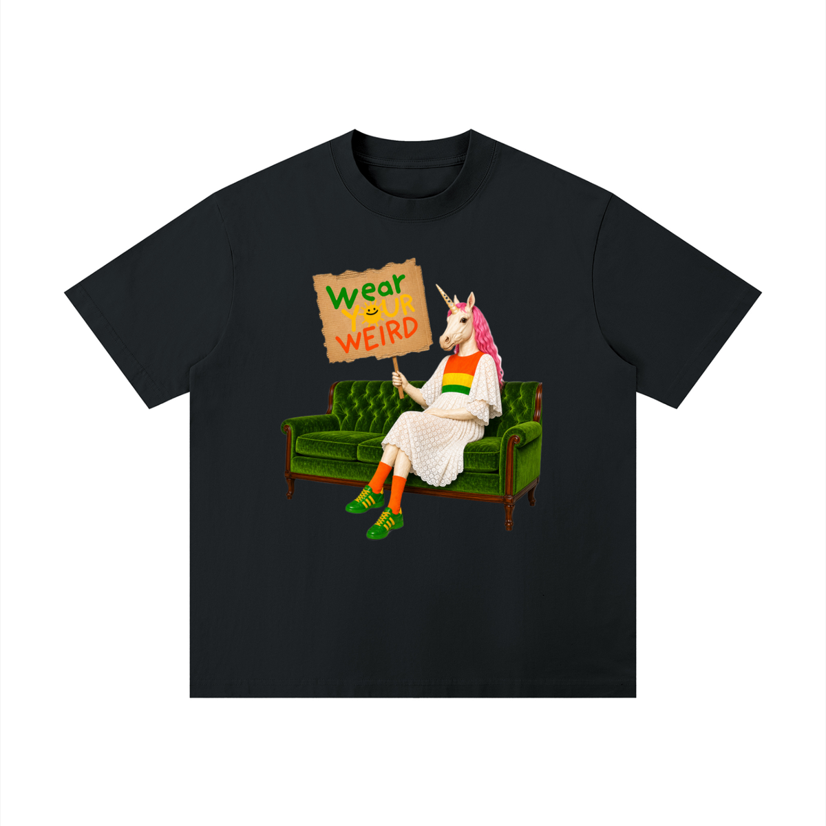 Unicorn Drop Shoulder T-Shirt (Available up to 4XL)