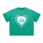 Heart Eye Sun Fade Raw Edge T-Shirt
