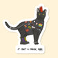 Punk Cat It's Not A Phase Sticker