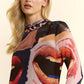Pop Art Lips Mesh Dress