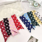 Playful Polka Dot Skinny Scarf/ Tie