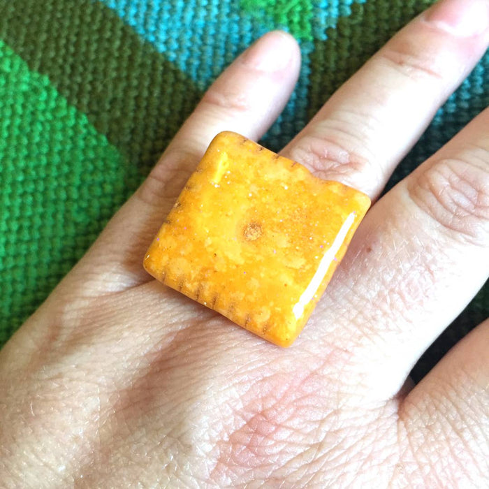 Glitter Cheese it Ring