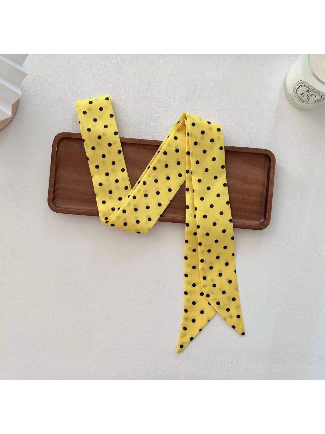 Polka Dot Skinny Scarf/ Tie