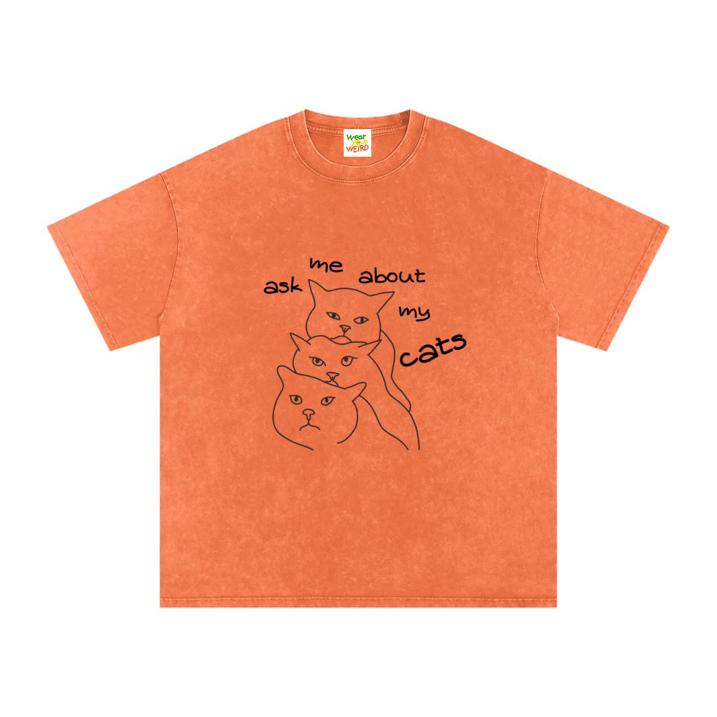 Ask me about my CATS Snow Washed Oversized T-Shirt