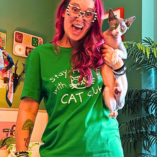 Stay Home with the Cat Tee