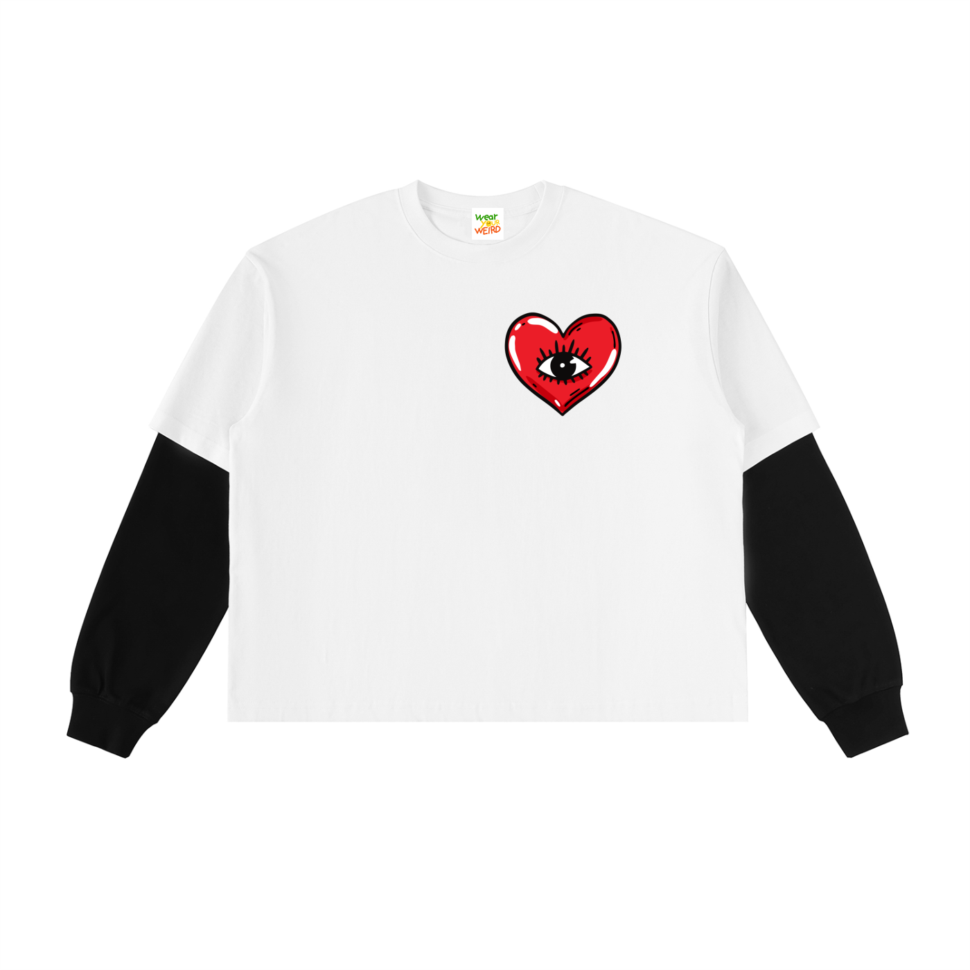 Heart of Weird Layered Long Sleeve Tee
