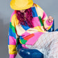 Rainbow Color Block Sweater
