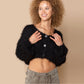 Funky Fuzzy Black Cardigan