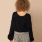 Funky Fuzzy Black Cardigan