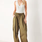 WOVEN BARREL PANTS