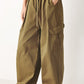 WOVEN BARREL PANTS