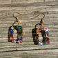Confetti Chaos Square Earrings