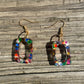 Confetti Chaos Square Earrings