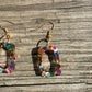 Confetti Chaos Square Earrings