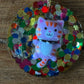 Lucky Lilac Kitty Confetti Charm Necklace