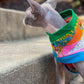 Cat Shirt Rainbow Landscape with Harness Hole (Matching Human Sweatshirt purchased separately)