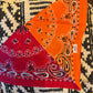 Custom Color Blocked Two Toned Easy Tie Bandanas