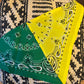 Custom Color Blocked Two Toned Easy Tie Bandanas