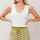 SUNSET STITCH CROCHET KNIT SHORTS