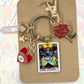 The Lovers Tarot Charm Keychain & Purse Charm