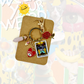The Lovers Tarot Charm Keychain & Purse Charm