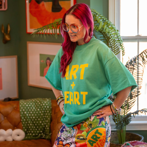 ART+Heart Sun Faded Raw Edge T-Shirt