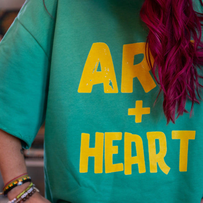 ART+Heart Sun Faded Raw Edge T-Shirt