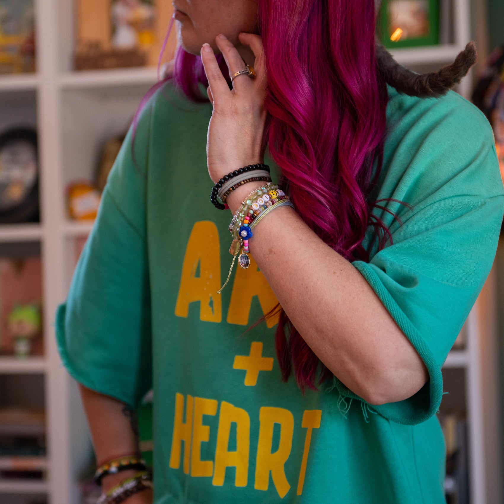 ART+Heart Sun Faded Raw Edge T-Shirt