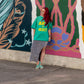ART+Heart Sun Faded Raw Edge T-Shirt