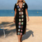 Mosaic Floral Beach Cover up